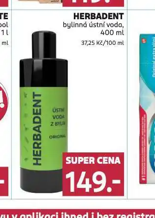 Rossmann Herbadent bylinná ústní voda nabídka