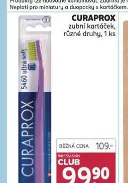 Rossmann Curaprox zubní kartáček nabídka