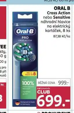 Rossmann Oral b náhradní hlavice nabídka