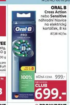 Rossmann Oral b náhradní hlavice nabídka