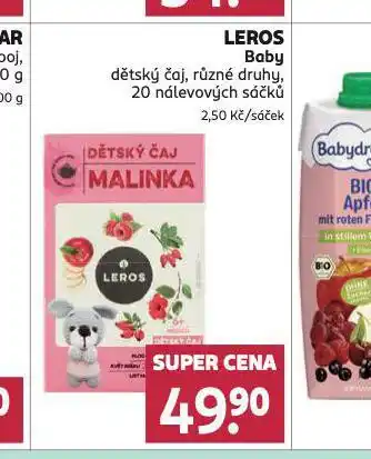 Rossmann Leros baby dětský čaj nabídka