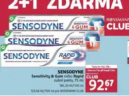 Rossmann Sensodyne zubní pasta nabídka