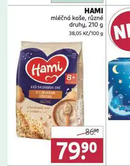 Rossmann Hami mléčná kaše nabídka