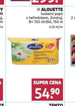 Rossmann Alouette toaletní papír nabídka