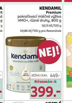 Rossmann Kendamil premium pokračovací mléčná výživa nabídka