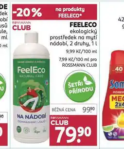 Rossmann Feeleco ekologický prostředek na mytí nádobí nabídka