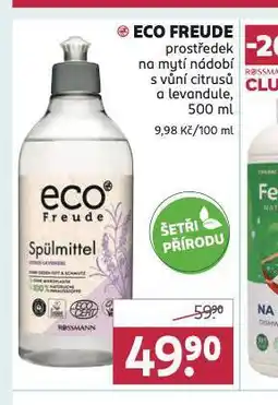 Rossmann Eco freude prostředek na mytí nádobí nabídka