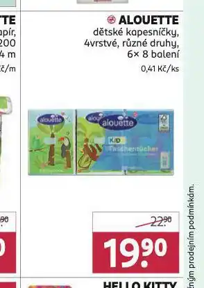 Rossmann Alouette dětské kapesníčky nabídka