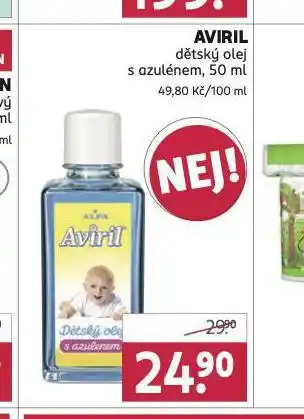 Rossmann Aviril dětský olej s azulenem nabídka