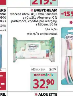 Rossmann Babydream vlhčené ubrousky nabídka