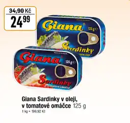 TEMPO Giana Sardinky v oleji, v tomatové omáčce nabídka