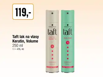 TEMPO Taft lak na vlasy Keratin, Volume nabídka