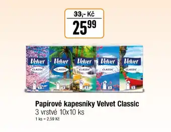 TEMPO Papírové kapesníky Velvet Classic nabídka