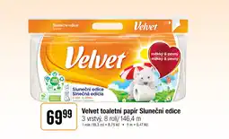 TEMPO VELVET toaletní papír Sluneční edice nabídka