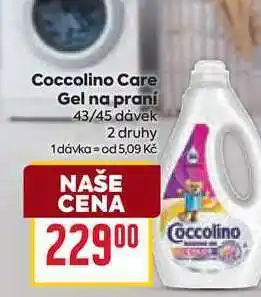 Billa Coccolino Care Gel na praní 43/45 dávek nabídka