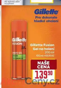 Billa Gillette Fusion Gel na holení 200 ml nabídka