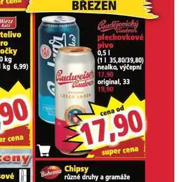 Norma Pivo budweiser budvar original nabídka