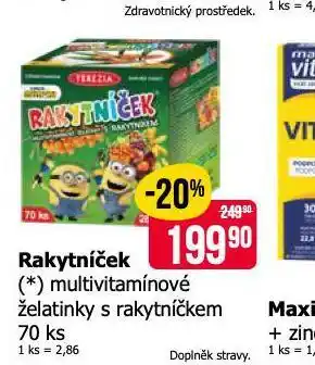 Teta Rakytníček multivitamínové želatinky s rakytníkem nabídka