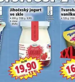 Norma Jihočeský jogurt ve skle nabídka