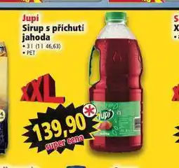 Norma Jupí sirup s příchutí jahoda nabídka