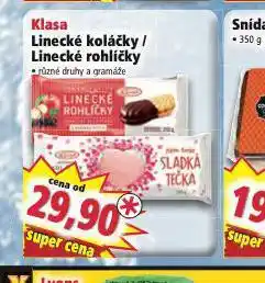 Norma Klasa linecké rohlíčky / koláčky nabídka