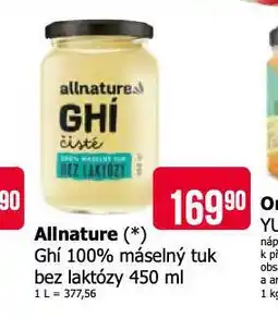 Teta Alnature ghí máselný tuk bez laktózy nabídka