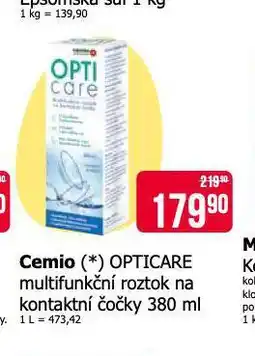 Teta Cemio opticare multufunkční roztok na kontaktní čočky nabídka