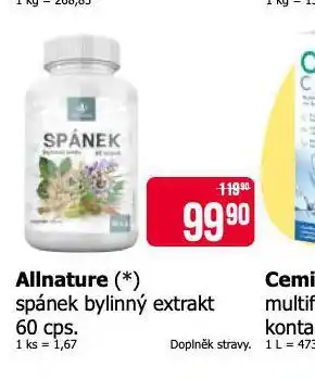 Teta Allnature spánek bylinný exktrakt nabídka