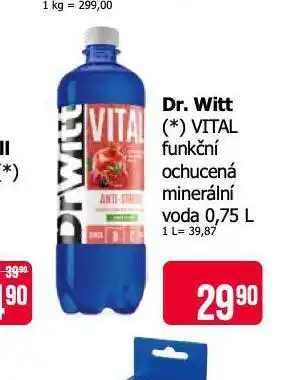 Teta Dr. witt funkční ochucená minerální voda nabídka