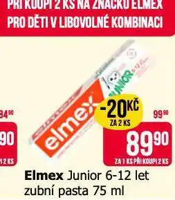 Teta Elmex junior 6-12 let zubní pasta nabídka