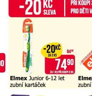 Teta Elmex junior 6-12 let zubní kartáček nabídka