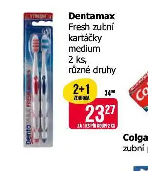 Teta Dentamax fresh zubní kartáčky medium nabídka