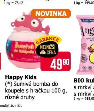 Teta Happy kids šumivá tablety do koupele s hračkou nabídka