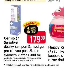 Teta Cemio dětský šampon & mycí gel nabídka