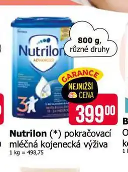 Teta Nutrilon advanced pokračovací mléčná výživa nabídka