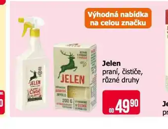 Teta Jelen praní, čističe nabídka