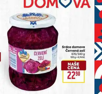 Billa Srdce domova Červené zelí 670/340 g nabídka