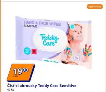 Action Čisticí ubrousky Teddy Care Sensitive nabídka