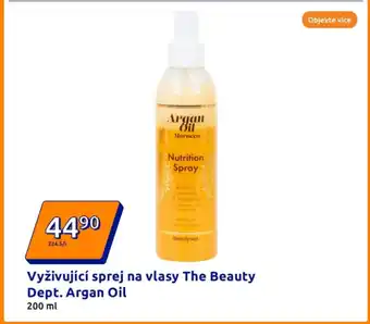 Action Vyživující sprej na vlasy The Beauty Dept. Argan Oil nabídka