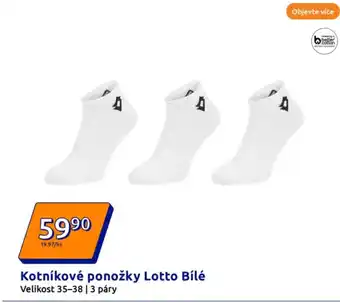 Action Kotníkové ponožky Lotto Bílé nabídka