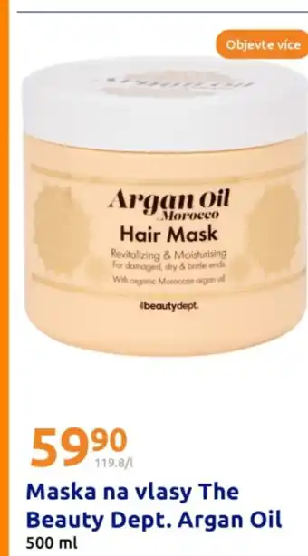 Action Maska na vlasy The Beauty Dept. Argan Oil nabídka