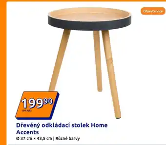 Action Dřevěný odkládací stolek Home Accents nabídka