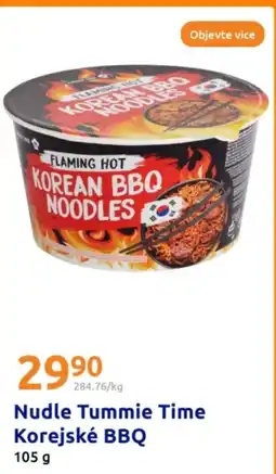 Action Nudle Tummie Time Korejské BBQ nabídka