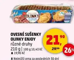 Penny Market OVESNÉ SUŠENKY OLINKY ENJOY různé druhy, 210 g nabídka