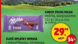 Penny Market CHOCO STICKS MILKA mléčná, slaný karamel, 112 g nabídka