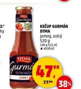 Penny Market KEČUP GURMÁN OTMA, 520 g nabídka