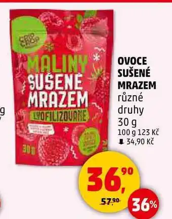 Penny Market OVOCE SUŠENÉ MRAZEM různé druhy, 30 g nabídka