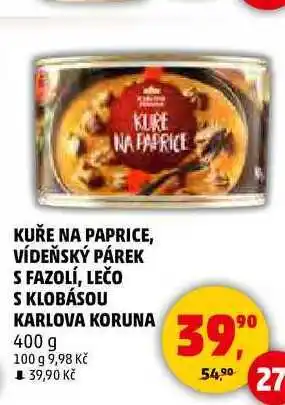 Penny Market KUŘE NA PAPRICE, 400 g nabídka