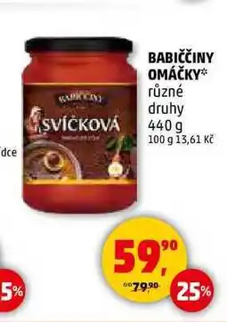 Penny Market BABIČČINY OMÁČKY různé druhy, 440 g nabídka