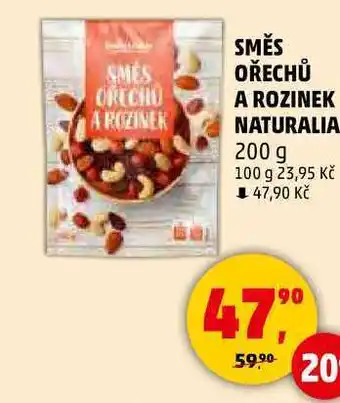 Penny Market SMĚS OŘECHŮ A ROZINEK NATURALIA, 200 g nabídka